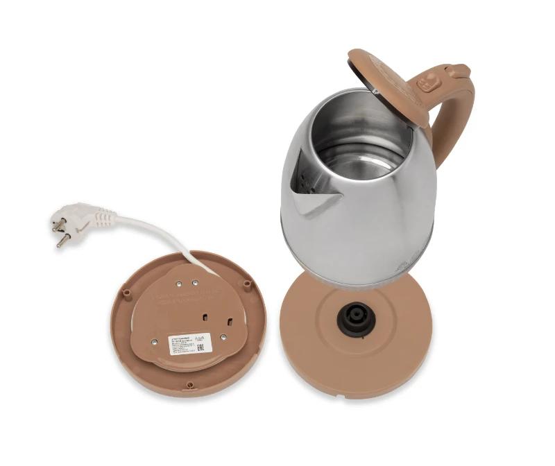 Чайник Мастерица EK-1801М 1,8л, нержавейка, капучино