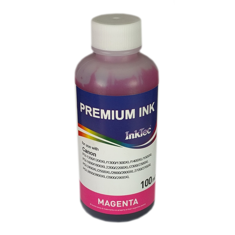 Чернила InkTec [C5000-100MM] для Canon PGI-1200/1300/1400/2700 100ml Magenta Pigment (MB2020/MB5490)