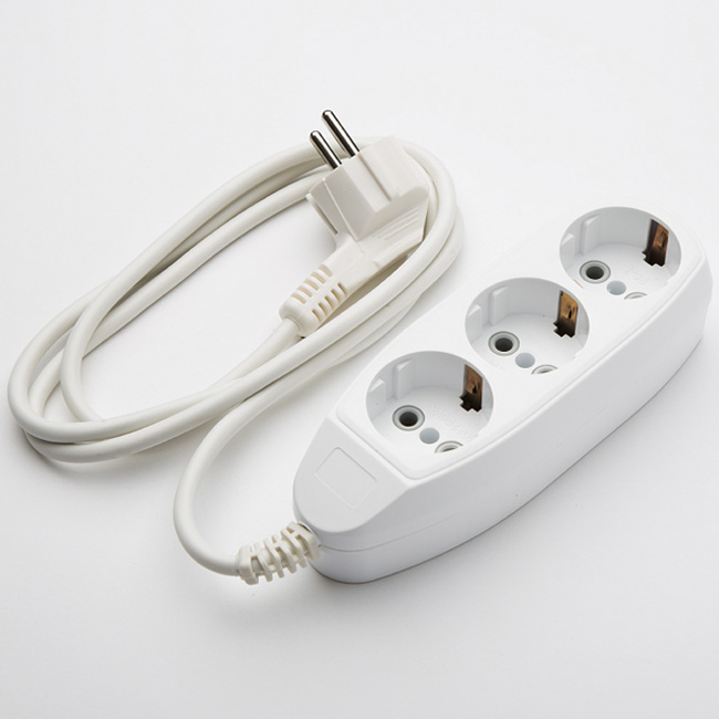 Удлинитель ДЖЕТТ РС-3-6-5метров  без з/м, 3розетки (ШВВП) 155-075