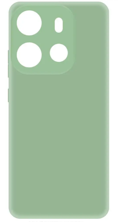 Чехол для INFINIX Smart 7, накладка, зеленый, Krutoff Silicone Case, 446713