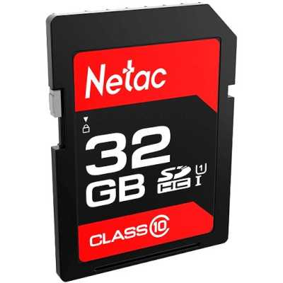 Карта памяти SDHC_ 32 GB Netac class10