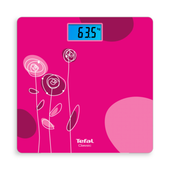 Весы напольные электронные Tefal PP1531V0 макс.160кг розовый/рисунок