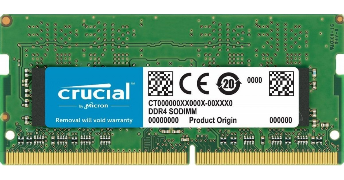 Модуль памяти SODIMM DDR4 8Gb (PC4-21300) 2666MHz Crucial 