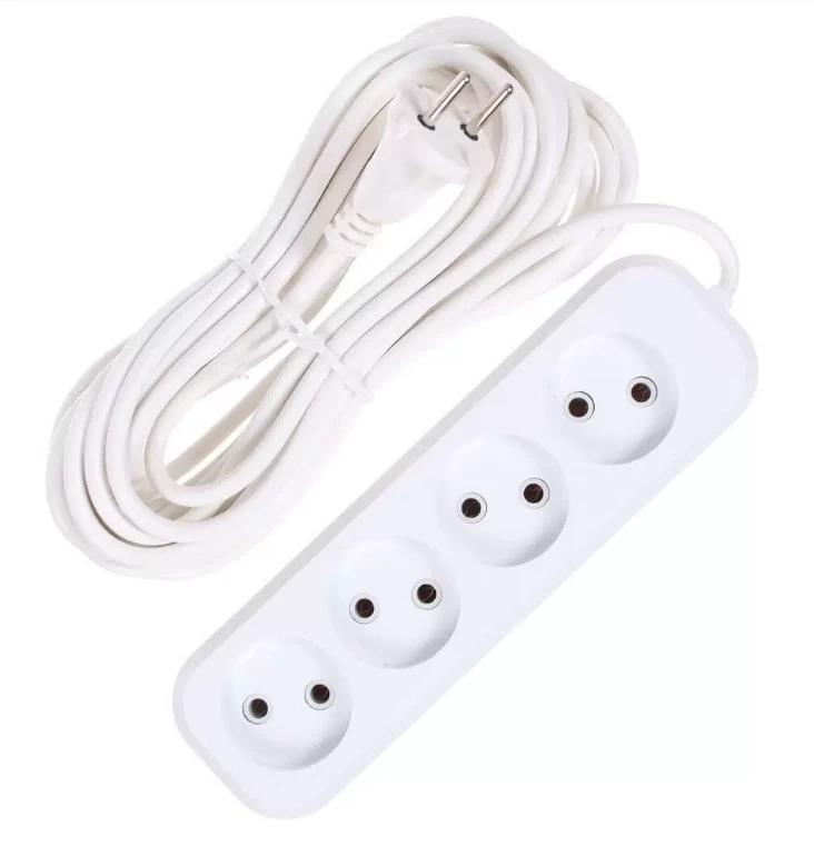 Удлинитель ДЖЕТТ РС-4 без з/м, 4р*7м (провод ПВС 2х0,75) 155-407
