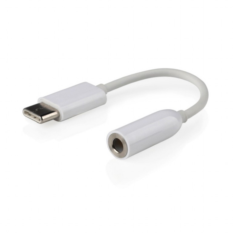 Переходник USB CCA-UC3.5F-01-W, USB Type-C/Jack3.5F (15см)