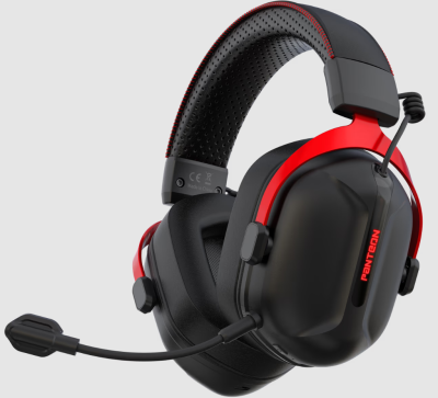 Игровая гарнитура Jet.A Panteon GHP-970 W черно-красные (USB/mini jack, BT, LED)