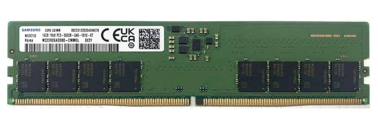 Модуль памяти DDR5 16Gb Samsung 5600MHz