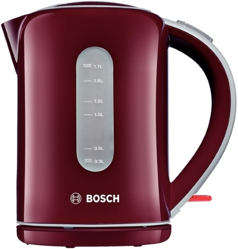 Чайник Bosch TWK7604 (1.7л. 2200Вт бордовый, пластик)