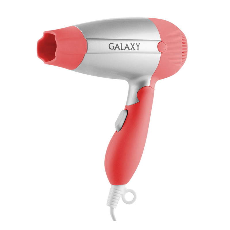 Фен Galaxy GL 4301 (коралл) 1000 Вт 2 режима подачи воздуха складная ручка