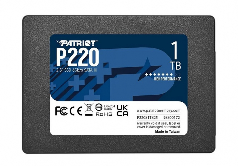 Диск SSD 2,5"_ 1Tb Patriot P220 (P220S1TB25)