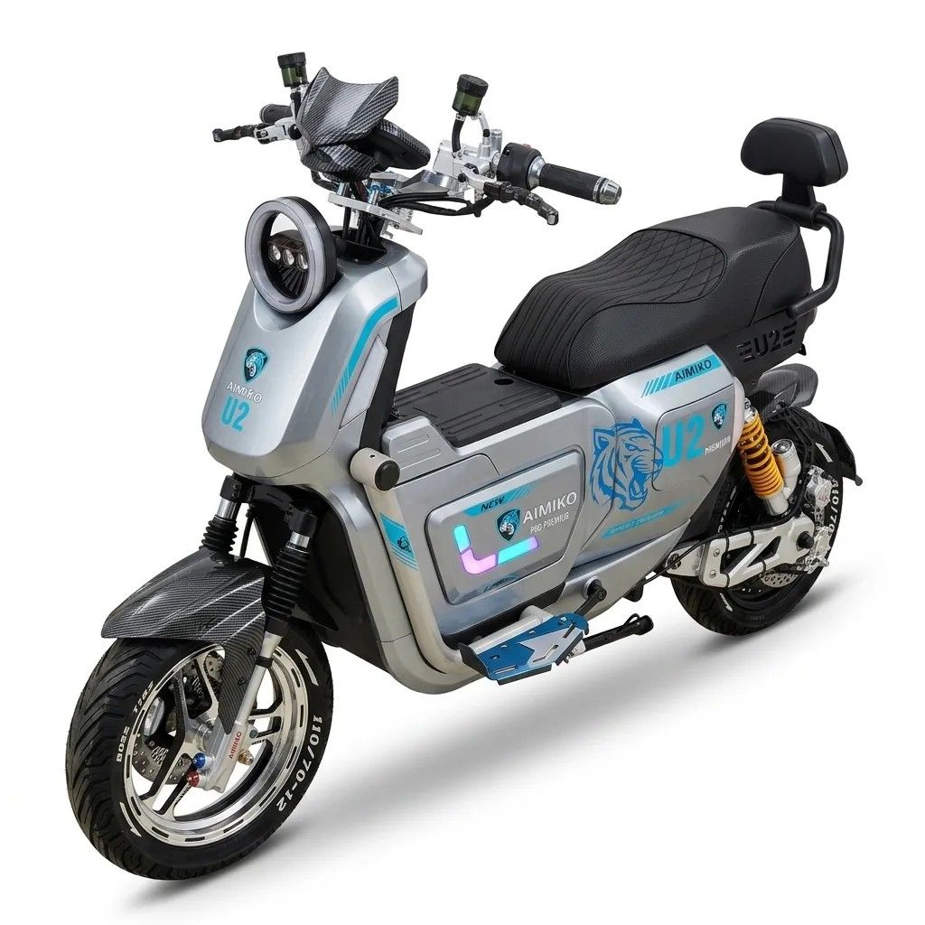 Электроскутер AIMIKO U2 PRO Premium 3000W 60В/45А запас хода до 80км