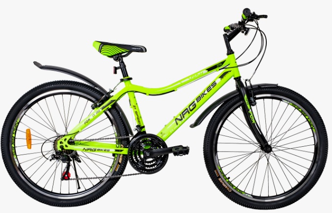 Велосипед NRG Bikes FOX (26'' 21 ск. рост. 16) green-black-white