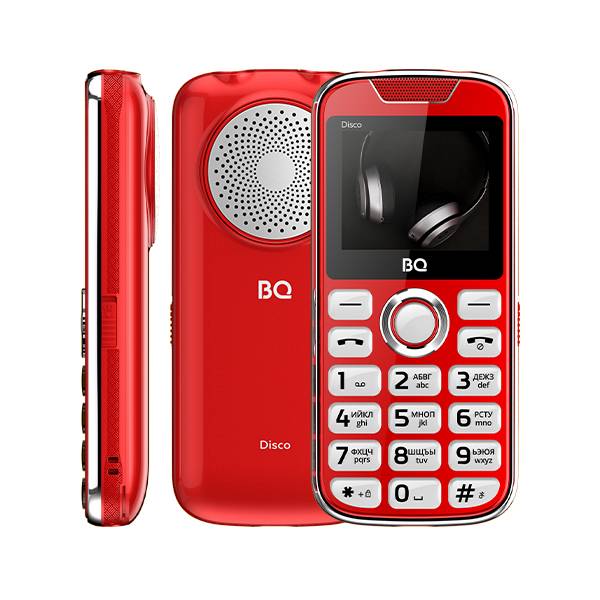 Сотовый телефон BQ BQM-2005 Disco красный (2G,2*SIM, 2",220х176,mSD до 16Gb,1600 мАч,FM,BT,Type-C)