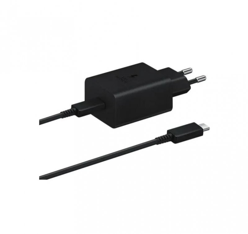 Сетевое ЗУ Samsung 45W Compact Power Adapter (w C to C Cable) EP-T4510XBEGWW black