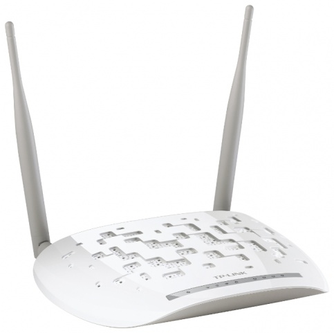 Модем TP-Link TD-W8961N Annex A (1x RJ11 for ADSL,4x LAN,802.11n 2.4GГГц 300Мбит/с,2x5dBi) белый