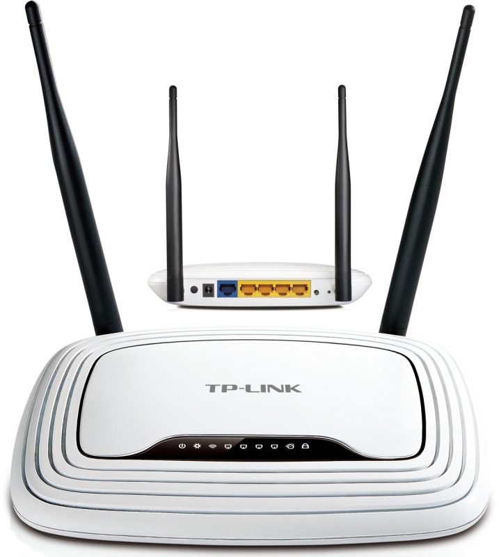 Интернет-шлюз TP-Link TL-WR841N (1х WAN,4x LAN,802.11n 2.4ГГц 300Мбит/с,2x5dBi)белый