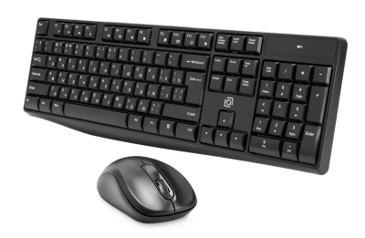 Клавиатура + мышь Oklick 230M клав:черный мышь:черный USB беспроводная