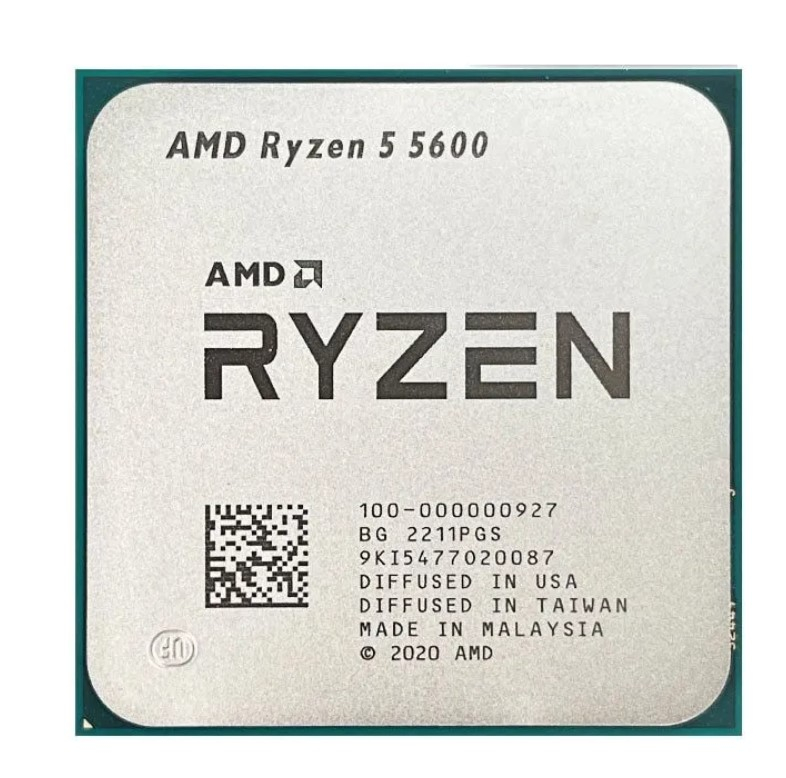 Процессор AMD RYZEN 5 5600 OEM <3,5-4,4GHz, 6/12 cores,DDR4-3200, 65Вт> Vermeer AM4 (нет видео) 