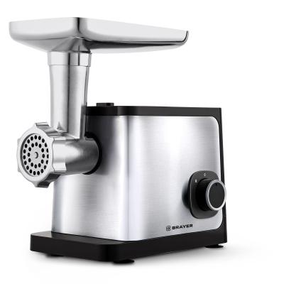 Мясорубка Brayer 1615BR 1800Вт, реверс, насадки кеббе, колбасы, 2 диска 5,7мм, толкатель