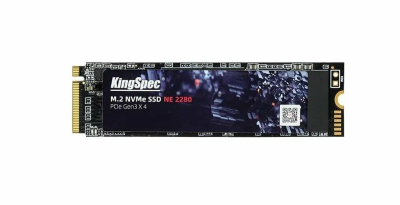 Диск SSD M.2 2280 512Gb KingSpec NE-512 (PCI-E 3.0 x4, up to 2400/1700MBs,349 TBW,3D NAND, NVMe)