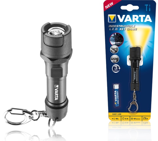 Фонарь VARTA Day Light Key Chain с батарейками в комплекте