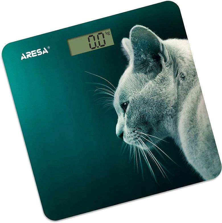 Весы напольные электронные Aresa AR-4412 до 150 кг,стекло,кот