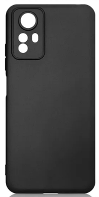 Чехол для Xiaomi Redmi Note 12s, черный, сил. накладка, DF xiCase-85 (black)