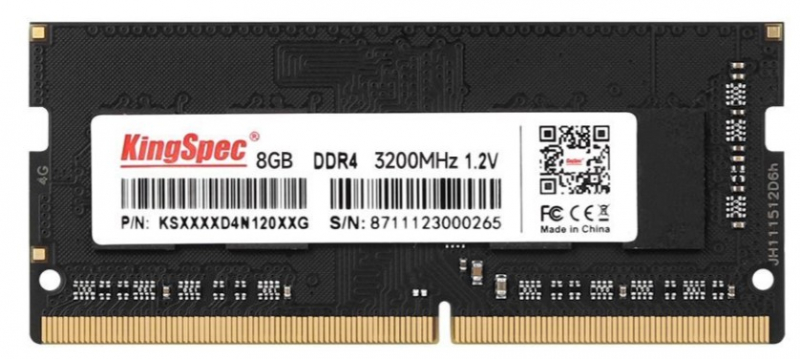 Модуль памяти SODIMM DDR4 8Gb (PC4-25600) 3200MHz Kingspec