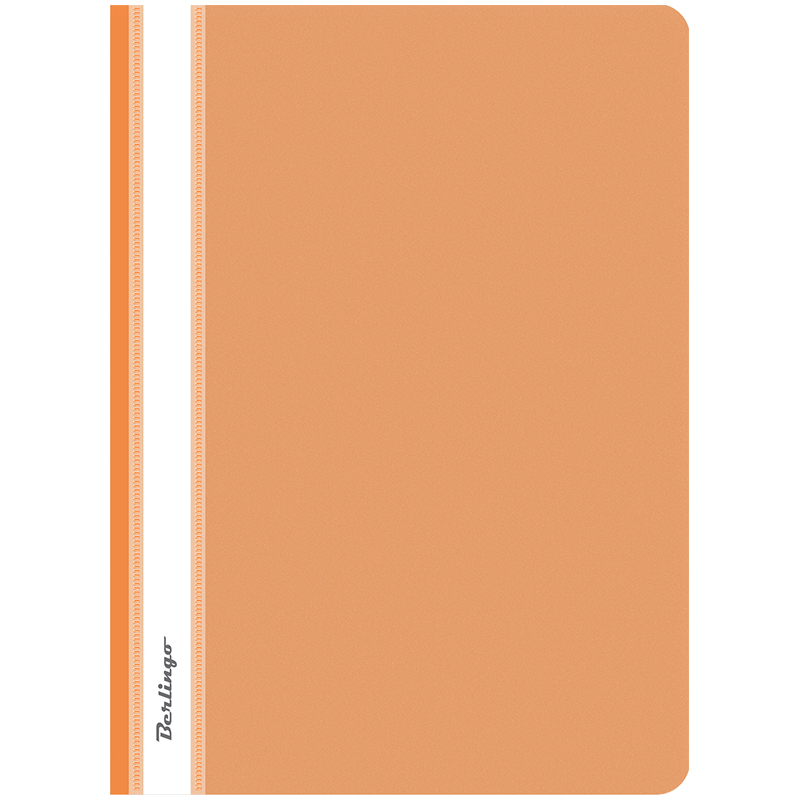 Папка-скоросшиватель пластик. А4, 180мкм, оранжевая с прозр. верхом, ASp_04116, BERLINGO*, 184158