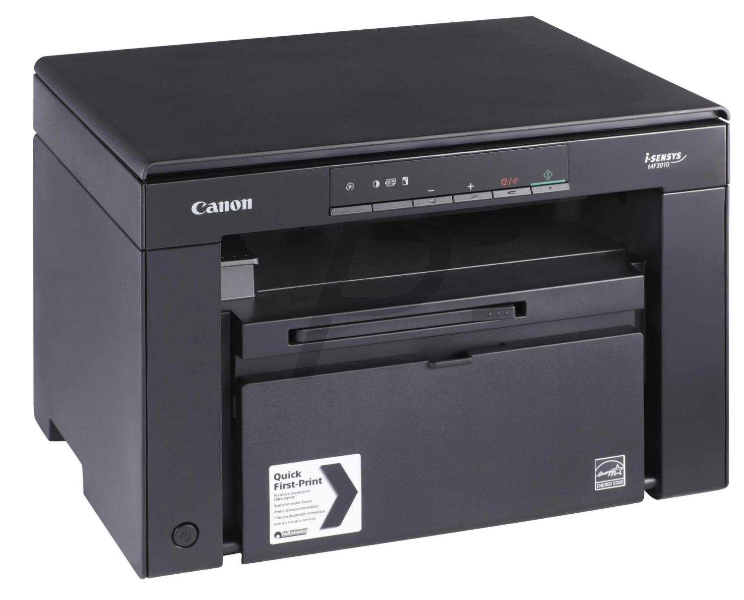 Принтер лазерный Canon МФУ i-Sensys MF3010 (А4,64Mb,18 стр/мин,1200x600dpi,USB,Cartridge 725) черный