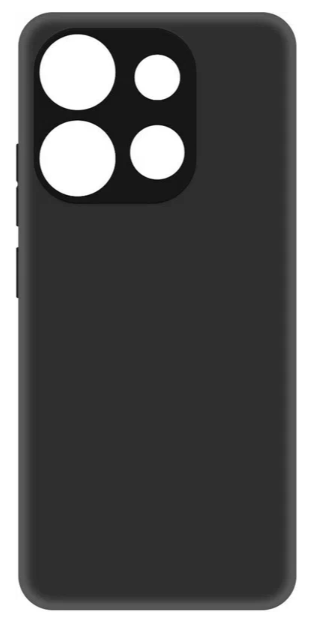 Чехол для INFINIX Smart 7 HD, накладка, черный, Krutoff Soft Case, 438981