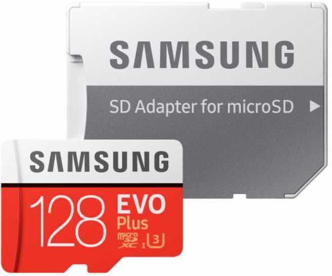 Карта памяти SAMSUNG (MicroSD) Card_ 128 GB Class 10 + SD адаптер, original, MB-MC128KA
