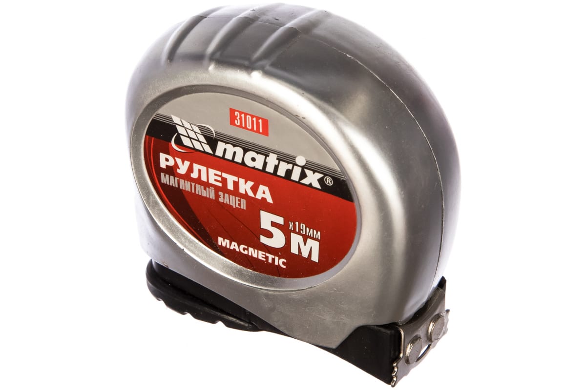 Рулетка Matrix Magnetic, 5 м х 19 мм, магнитный зацеп