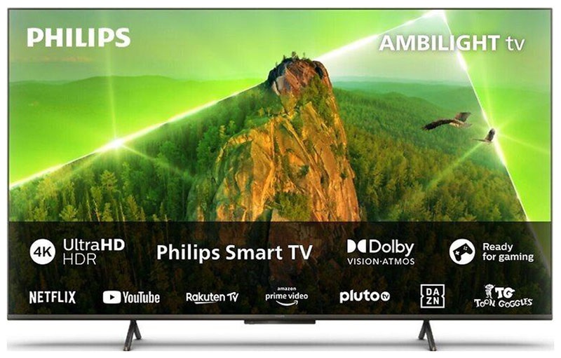 Телевизор 43" Philips 43PUS8108/60 (4К UltraHD/DVB-T2/С/S2/SmartTV/Wi-Fi/Ci+/60 Гц)