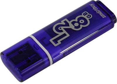 Флэш-память USB_128 GB Smartbuy Glossy Dark Blue (SB128GBGS-DB) USB 3.0