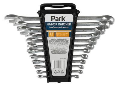 Набор ключей комбинированных Park 12 шт CrV пластиковый кейс\\105073