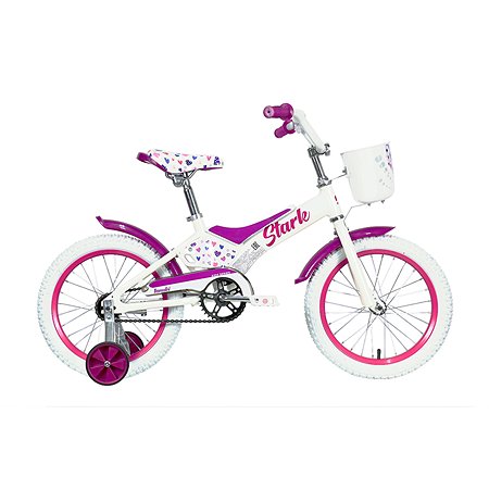 Велосипед Stark'21 Tanuki 14 Girl белый/розовый