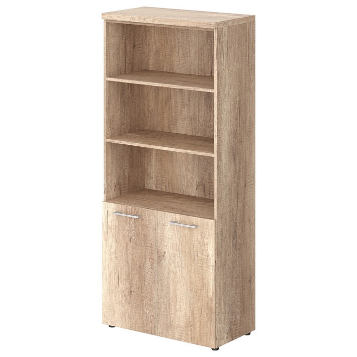 TORRz THC 85.5 Шкаф-стеллаж дуб Каньон, 854х452х1968(ТCW85-1;TLD42-2;топ ТР85) 