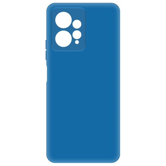 Чехол для Xiaomi Redmi Note 12 (4G), накладка, синий, Krutoff Silicone Case, 446742