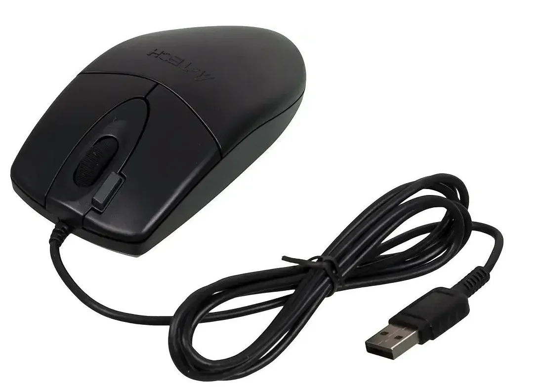 Мышка A4Tech OP-620D Black (1.5м проводная оптическая 1000dpi USB)