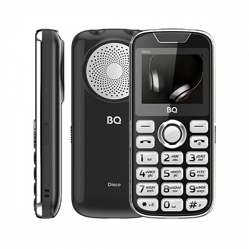 Сотовый телефон BQ BQM-2005 Disco черный (2G,2*SIM, 2",220х176,mSD до 16Gb,1600 мАч,FM,BT,Type-C)