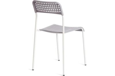 Стул TetChair ADDE (mod. C-049) металл/пластик, 39 х 49 х 78 см, серый/белый