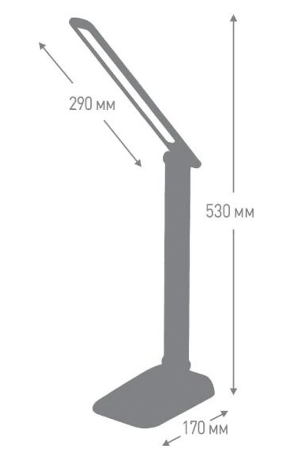 Светильник настольный Ultraflash UF-732 С01 диодный 7Вт 6500К 350Лм черный 