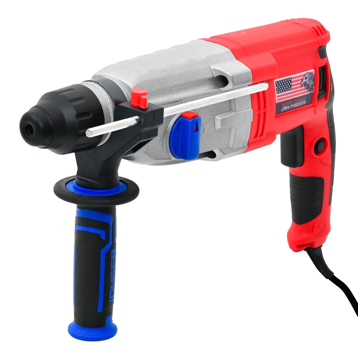 Перфоратор JONSER JRH-1450 1450Вт, 4.5 Дж, 1250 об/мин, 5100 уд/мин, SDS-Plus 