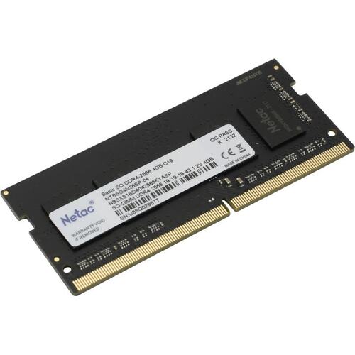 Модуль памяти SODIMM DDR4 8Gb (PC4-21300) 2666MHz Netac
