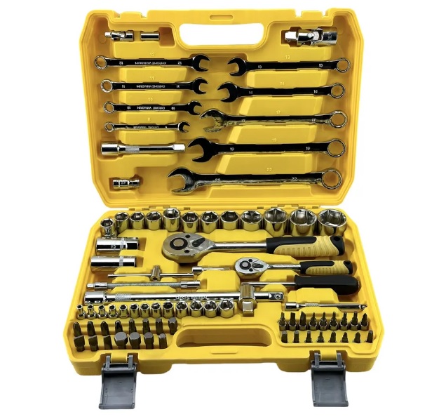 Набор инструмента TAKATSU TS-82M кейс, 82 предмета, биты, торцевые головки, ключи