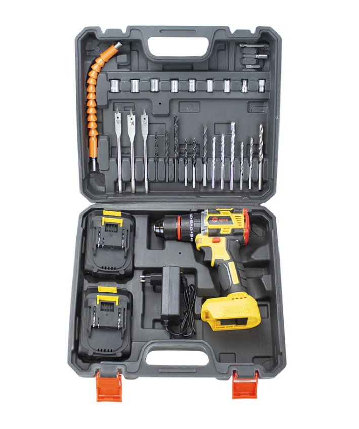 Аккумуляторный шуруповерт Edon Super AD-21PBL бесщеточный, ударный, 21В, 1Акк