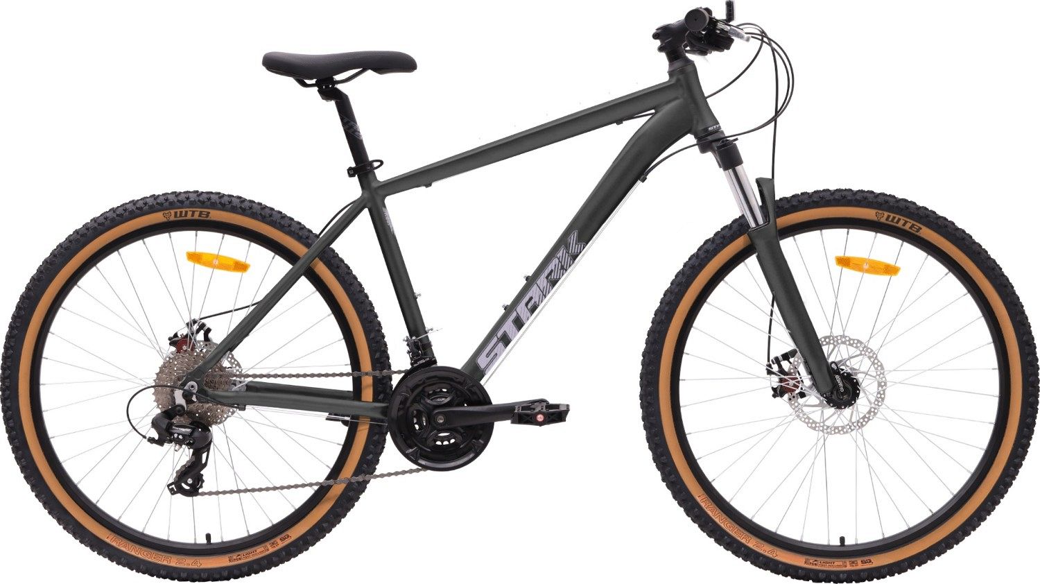 Велосипед Stark'25 Indy 29.1 D черный матовый/белый призрак XL/22"