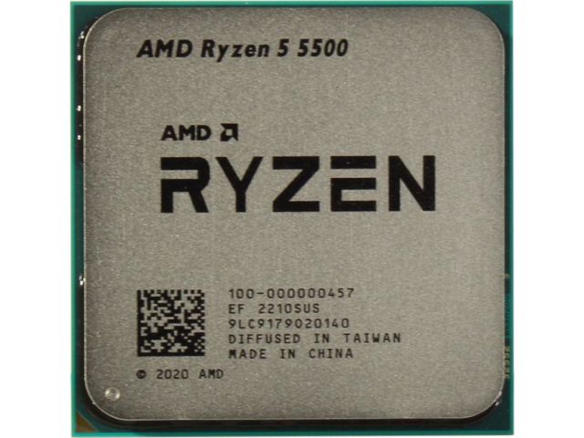 Процессор AMD RYZEN 5 5500 OEM <3,6-4,2GHz, 6/12 cores,DDR4-3200, 65Вт> Cezanne AM4 (нет видео) 