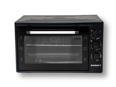 Электрическая духовка Kraft KF-MO 3801 BL (черный) 38л, макс.темп.320 гр., 1500Вт